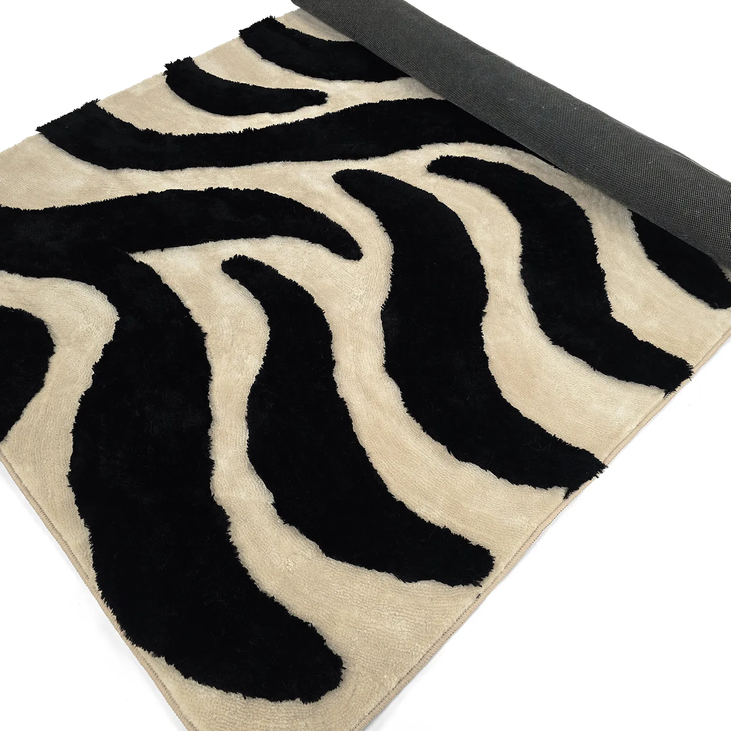 Shaggy rugs - Fergana (cream/black)