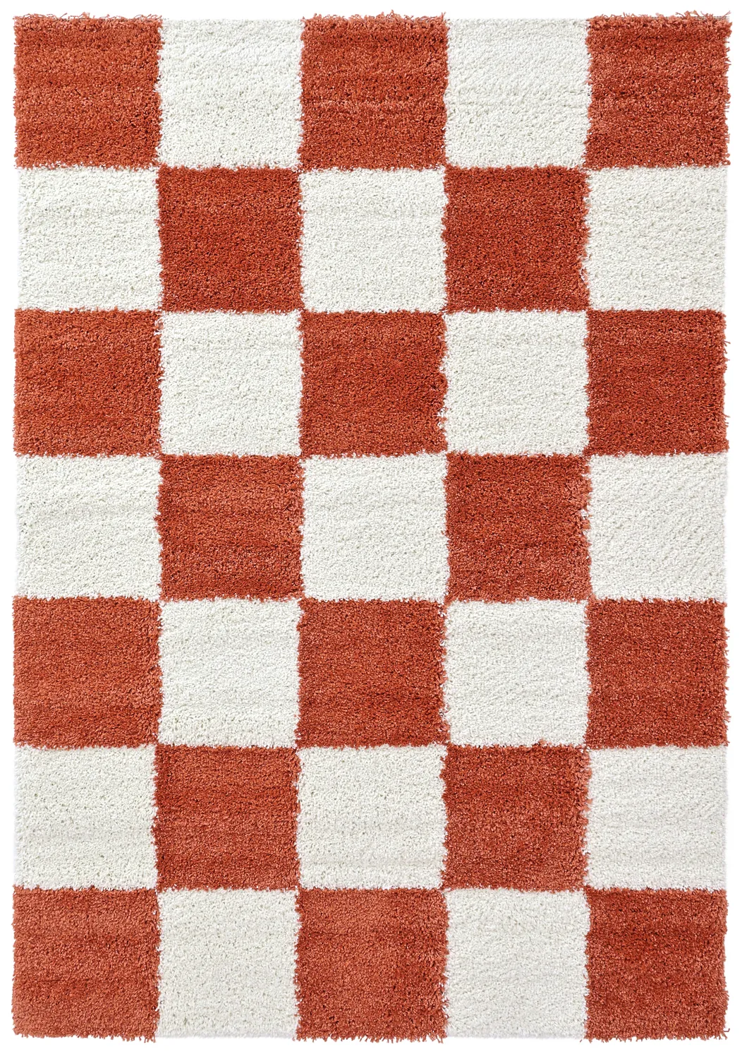 Shaggy rugs - Gordes (orange/white)