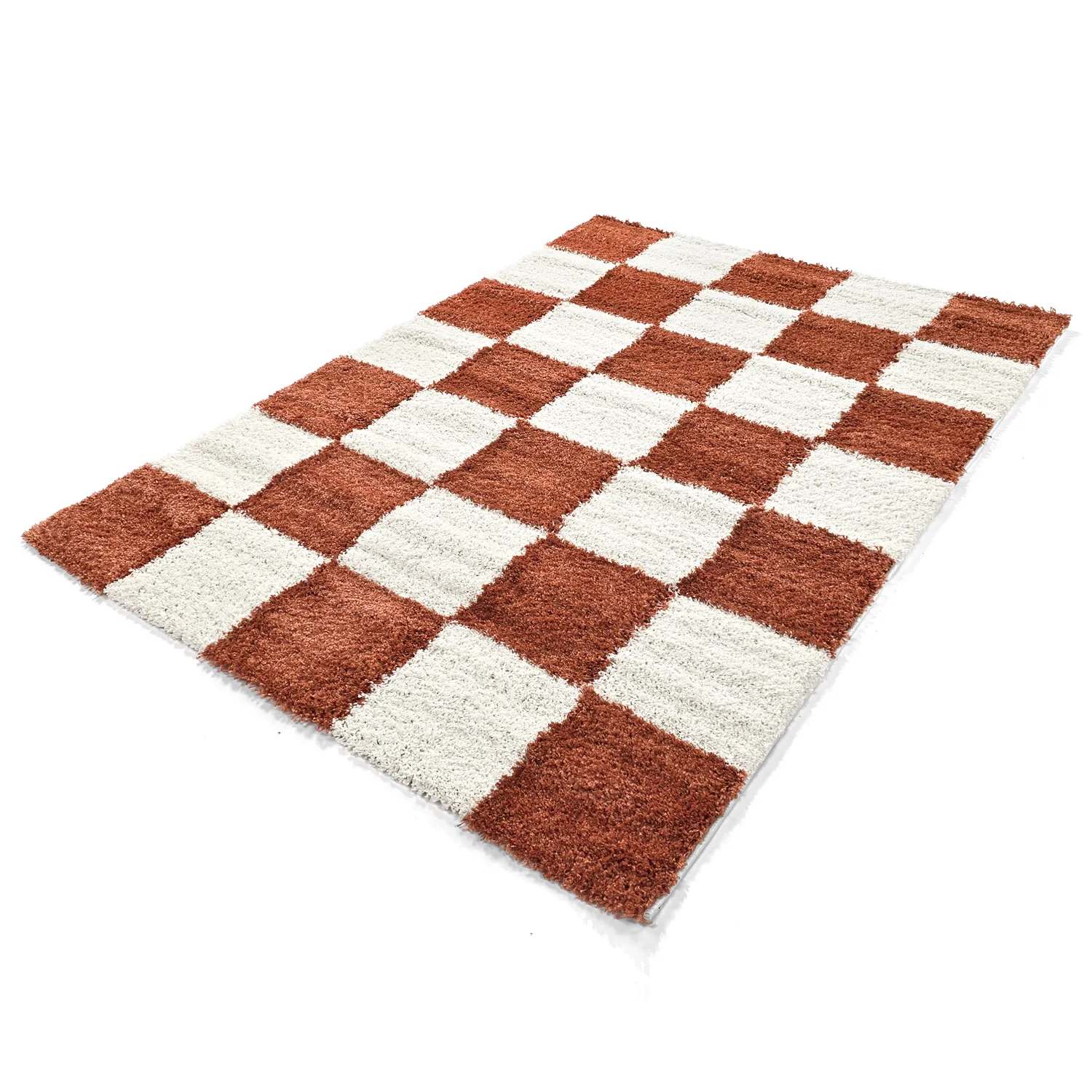 Shaggy rugs - Gordes (orange/white)