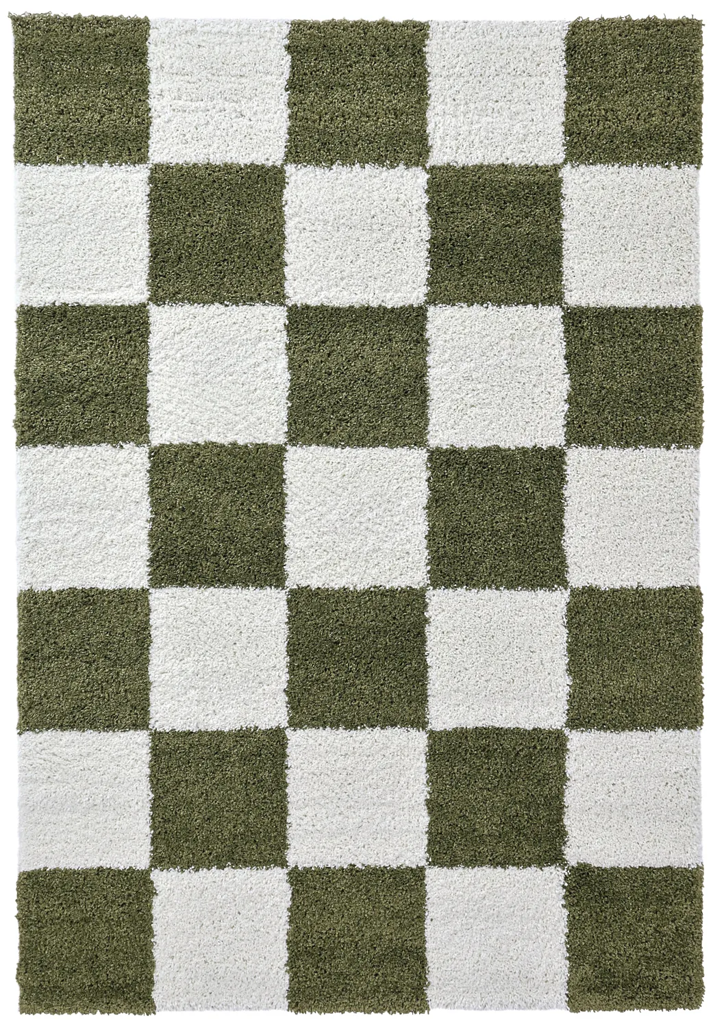 Shaggy rugs - Gordes (green/white)