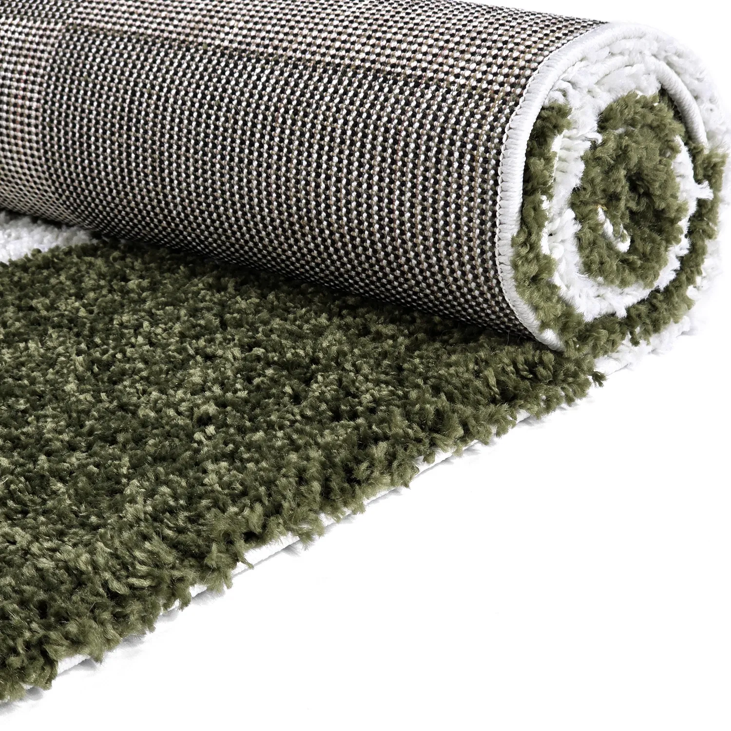 Shaggy rugs - Gordes (green/white)
