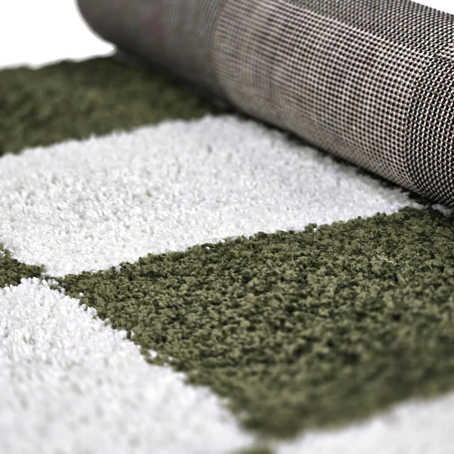 Shaggy rugs - Gordes (green/white)