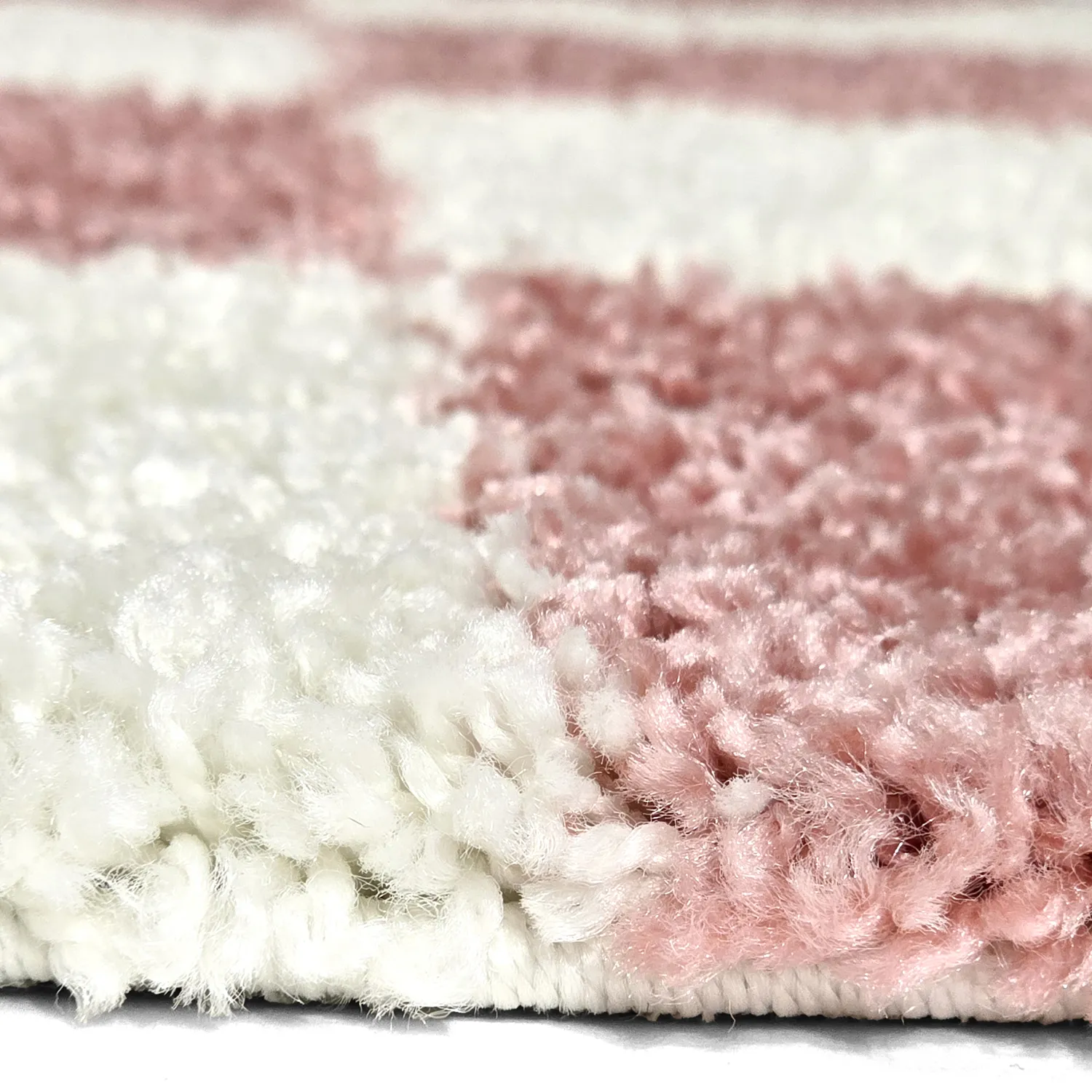 Shaggy rugs - Gordes (pink/white)