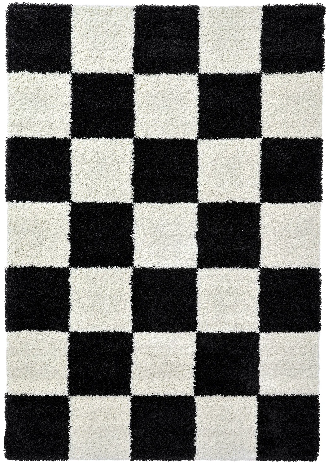 Shaggy rugs - Gordes (black/white)