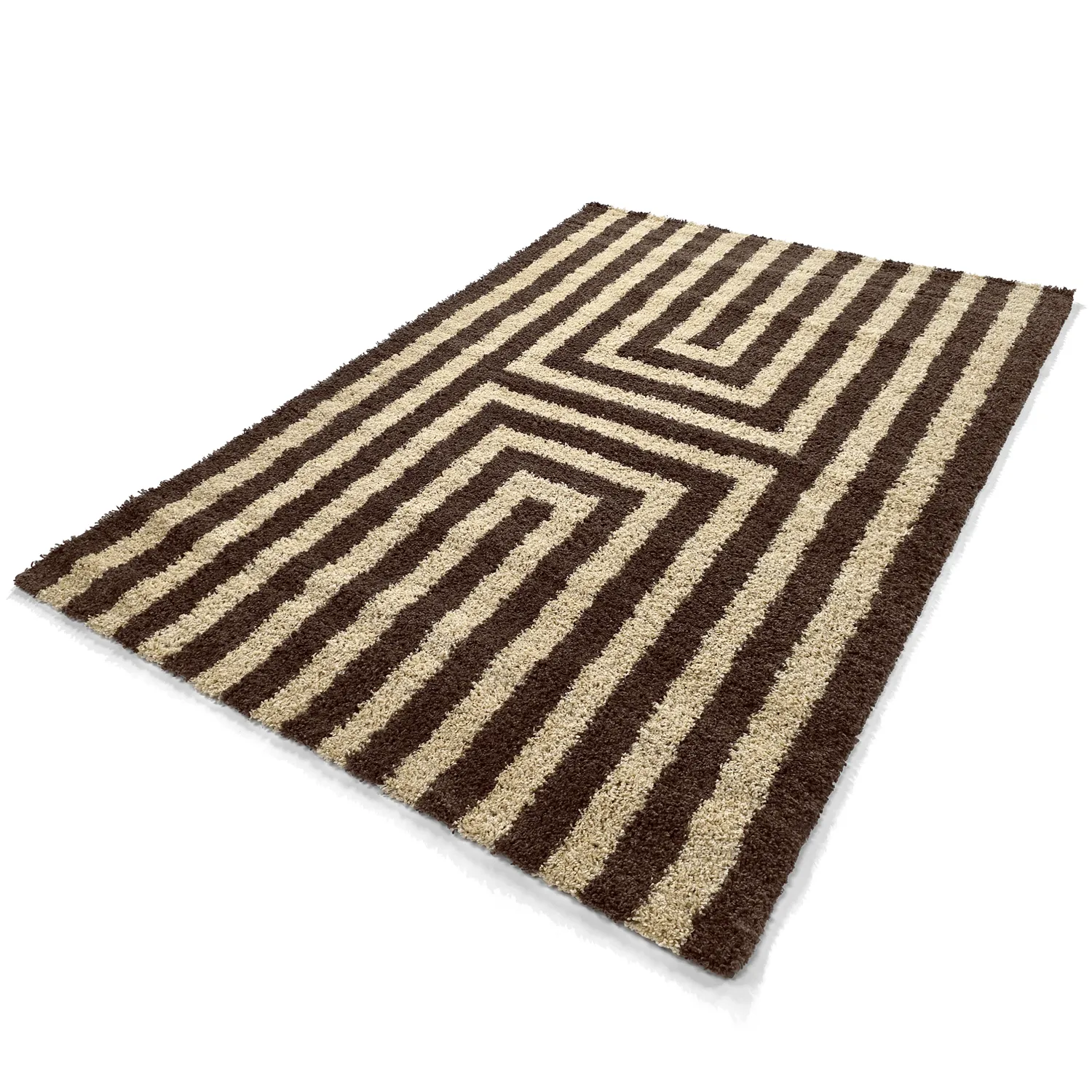 Shaggy rugs - Imilchil (beige/brown)