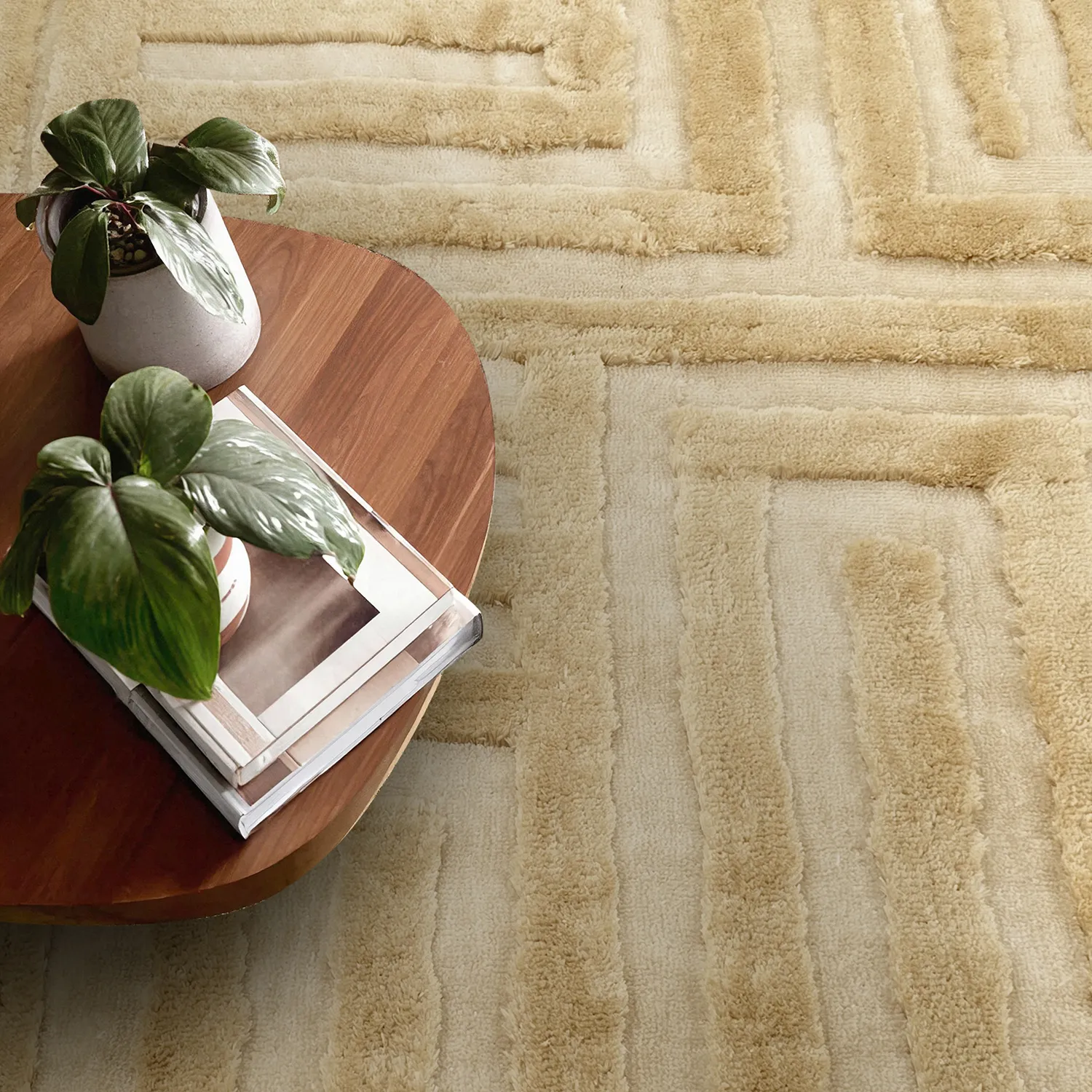 Shaggy rugs - Karbala (cream/beige)
