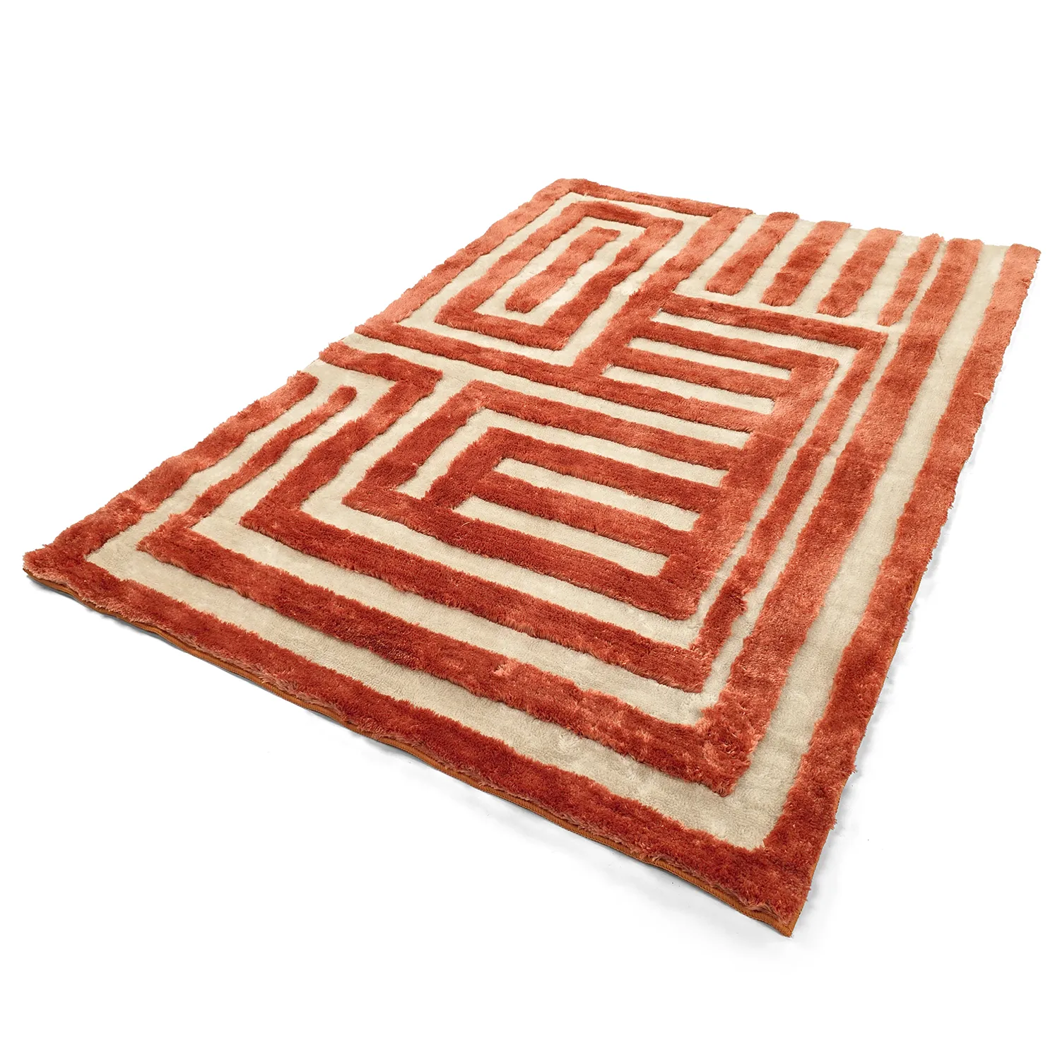 Shaggy rugs - Karbala (cream/red)