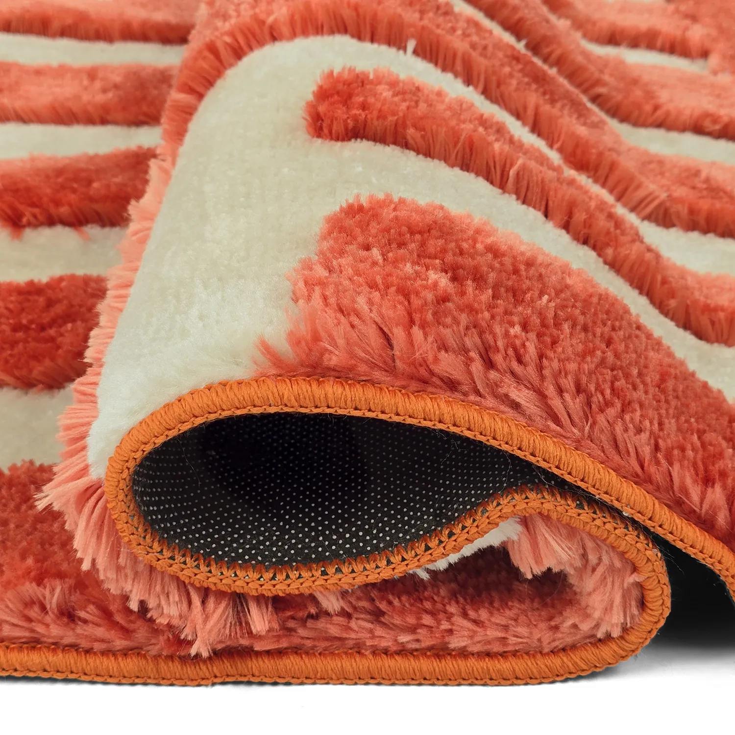 Shaggy rugs - Karbala (cream/red)