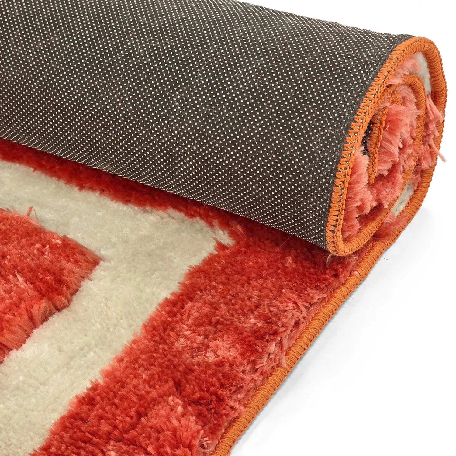 Shaggy rugs - Karbala (cream/red)