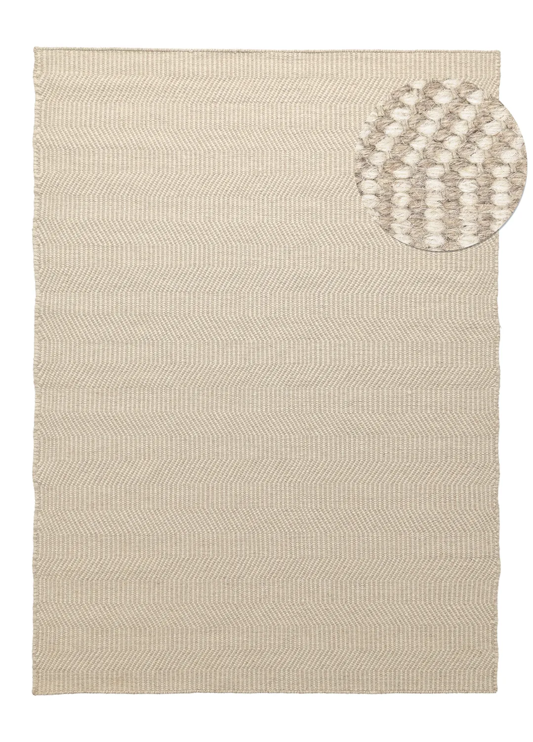 Wool rug - Larkana (beige/white)