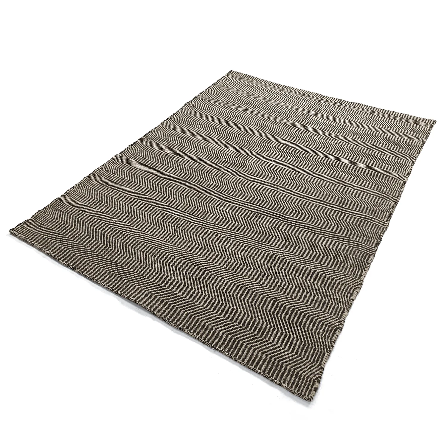 Wool rug - Larkana (beige/black)