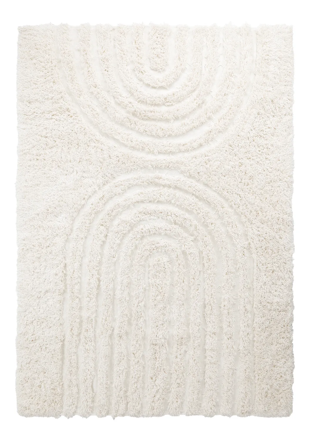 Shaggy rugs - Lindos Natural Cotton Shaggy (white)