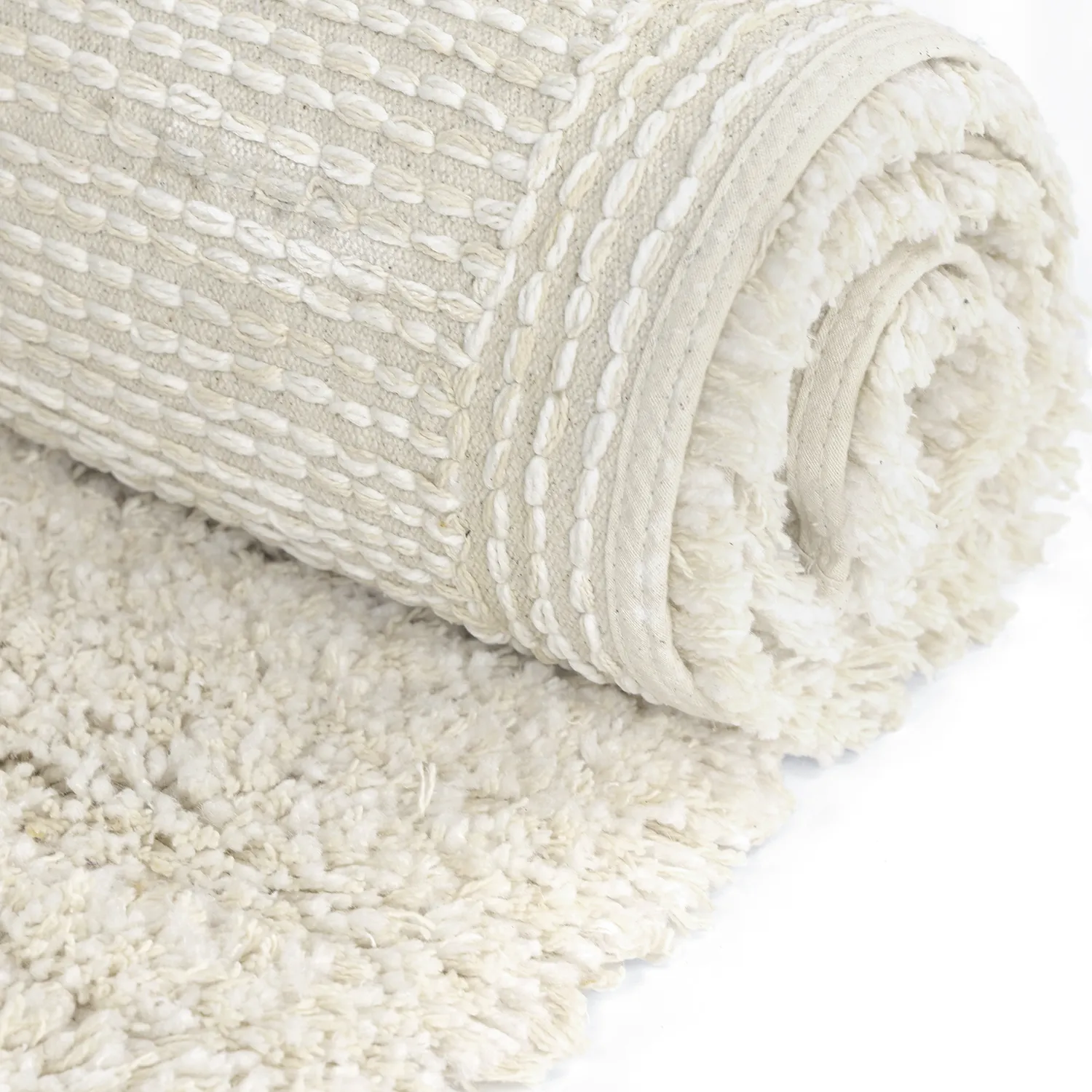 Shaggy rugs - Naousa Natural Cotton Shaggy (multi)