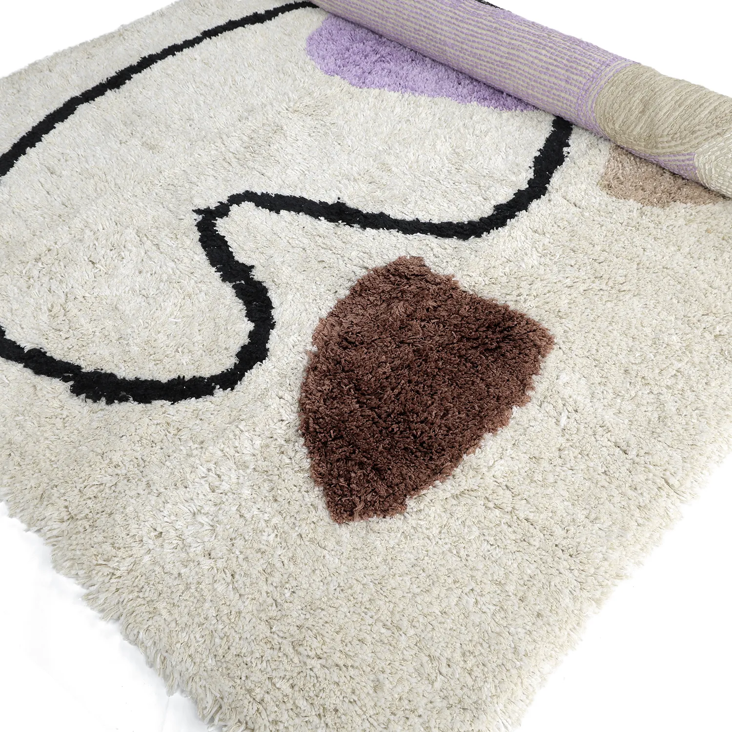 Shaggy rugs - Naousa Natural Cotton Shaggy (multi)