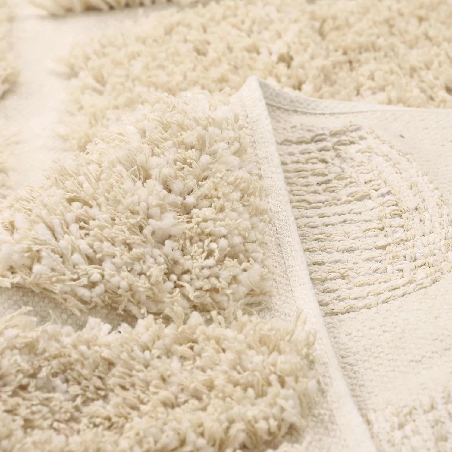 Shaggy rugs - Otranto Natural Cotton Shaggy (off-white)