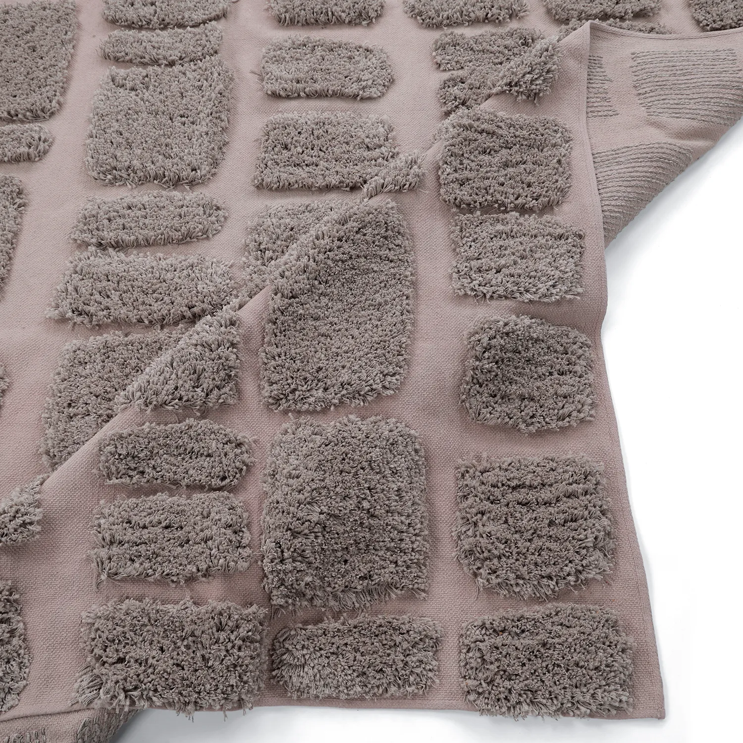 Shaggy rugs - Otranto Natural Cotton Shaggy (taupe)