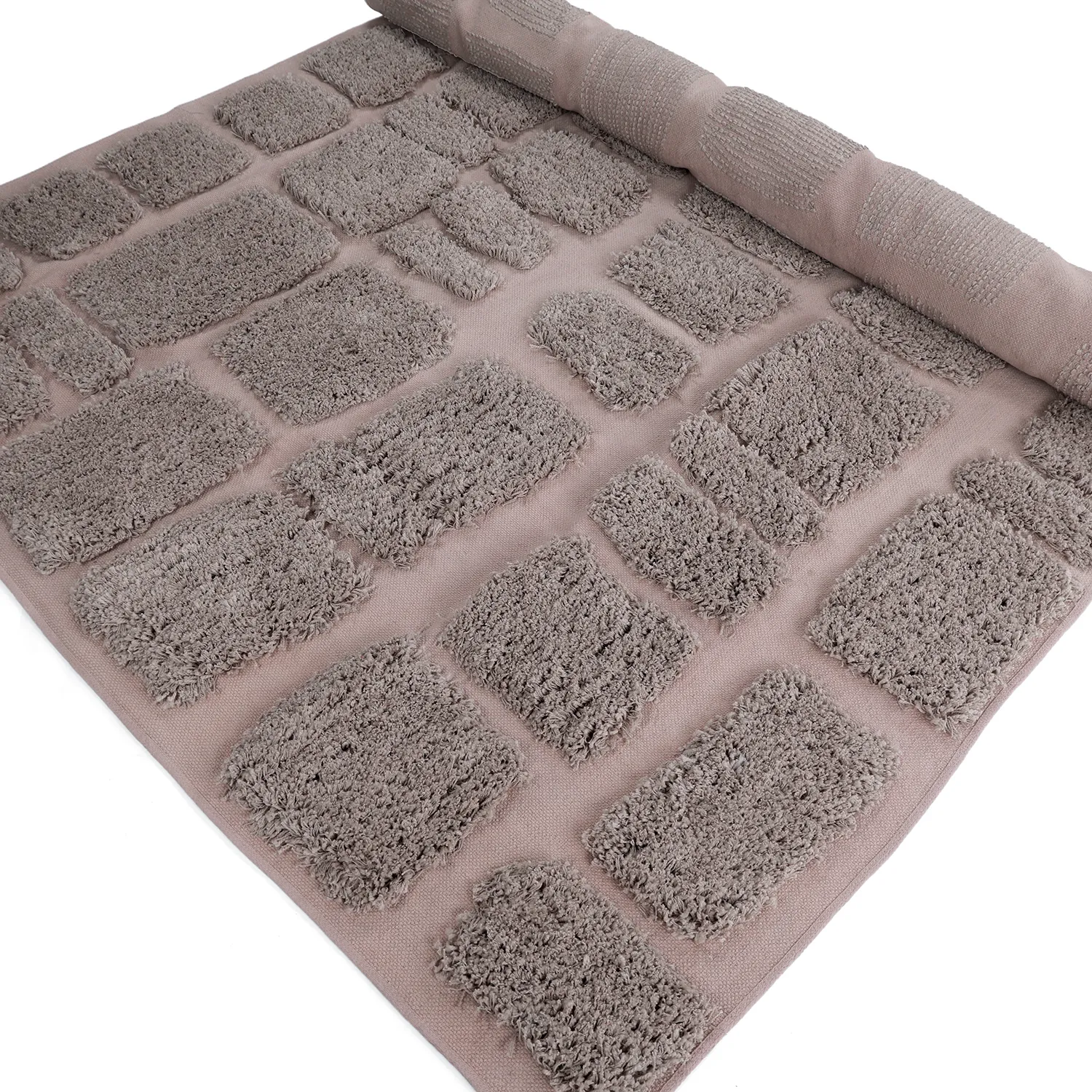 Shaggy rugs - Otranto Natural Cotton Shaggy (taupe)
