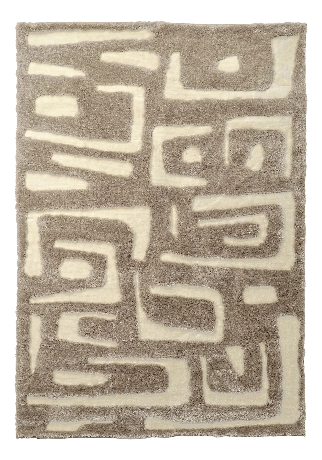 Shaggy rugs - Palmyra (beige/white)