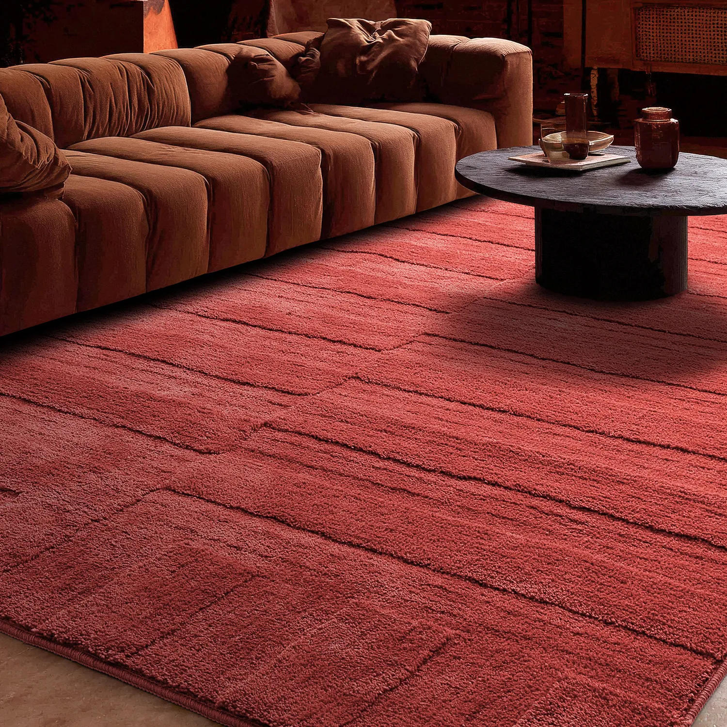 Shaggy rugs - Paxos (terracotta)