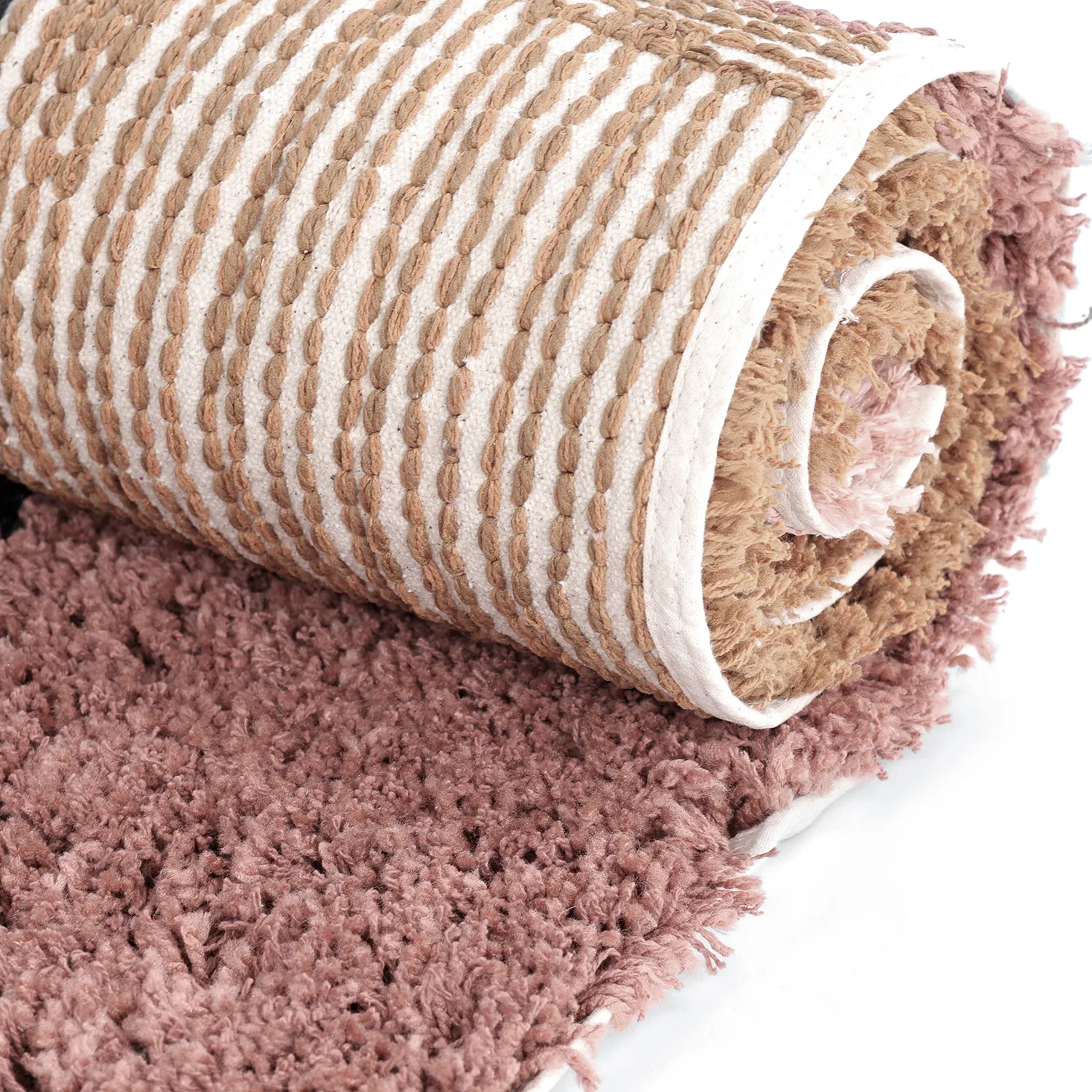 Shaggy rugs - Perast Natural Cotton Shaggy (multi)