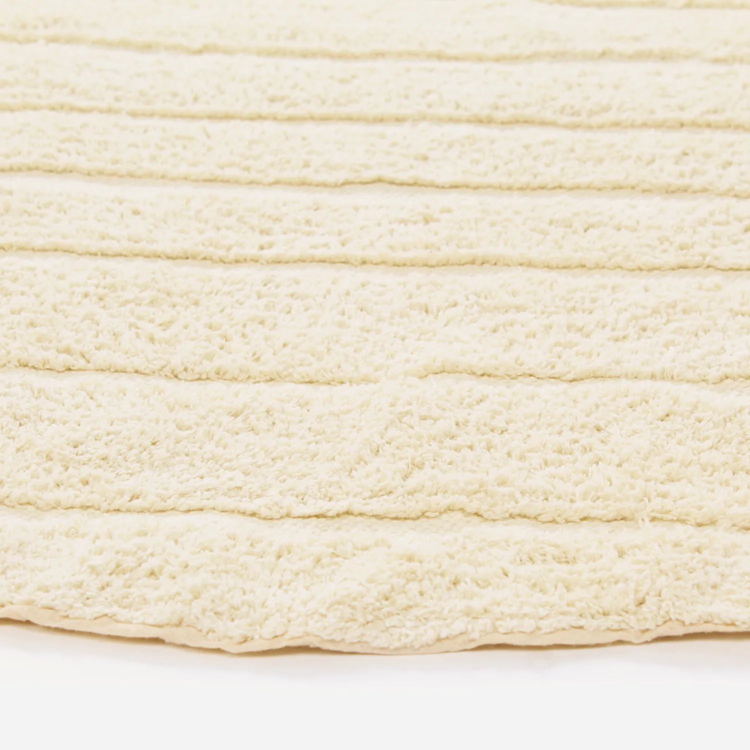 Round rug - Rani Natural Cotton Shaggy (beige)