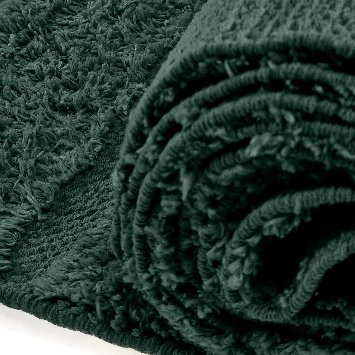 Shaggy rugs - Rani Natural Cotton Shaggy (green)