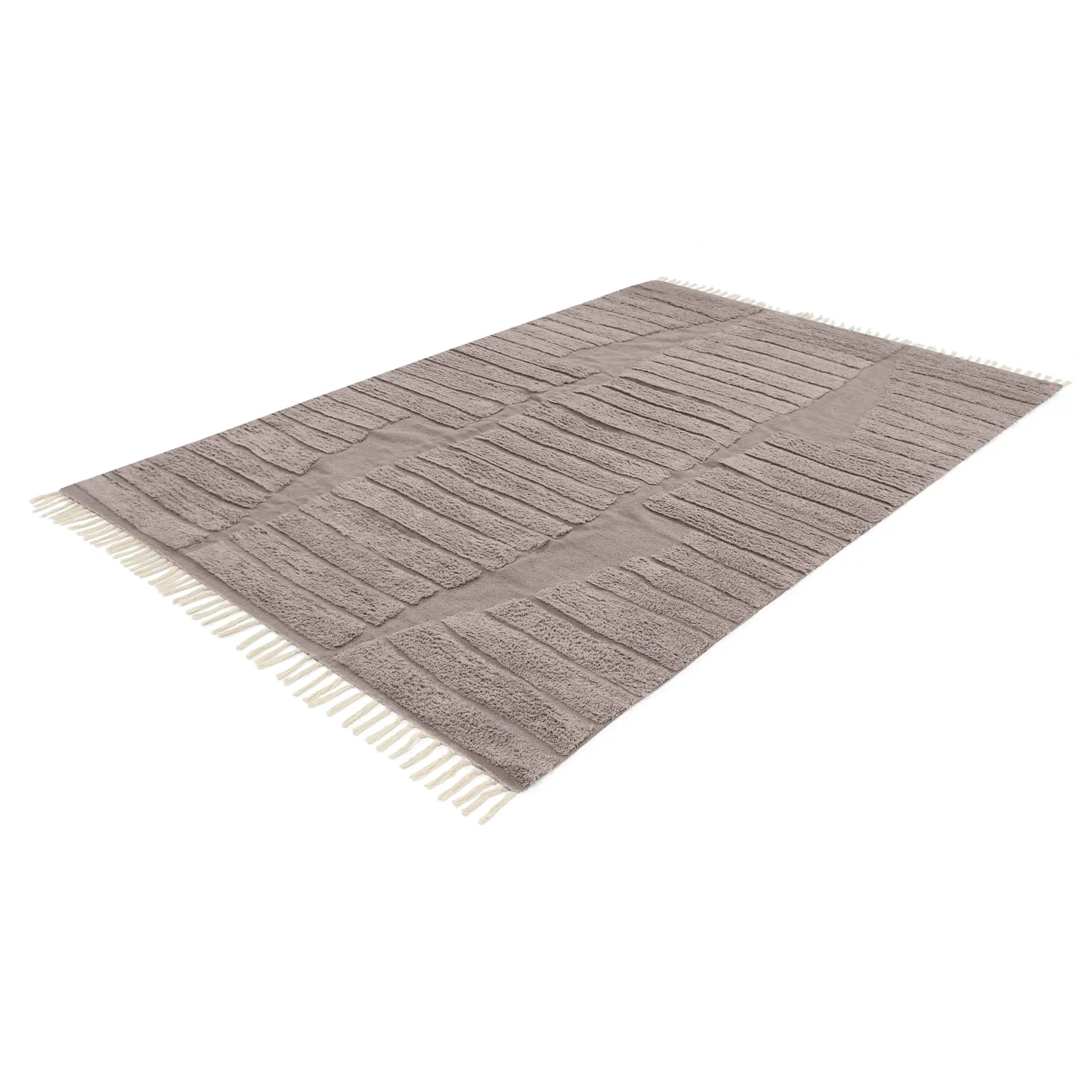 Shaggy rugs - Rani Natural Cotton Shaggy (taupe)