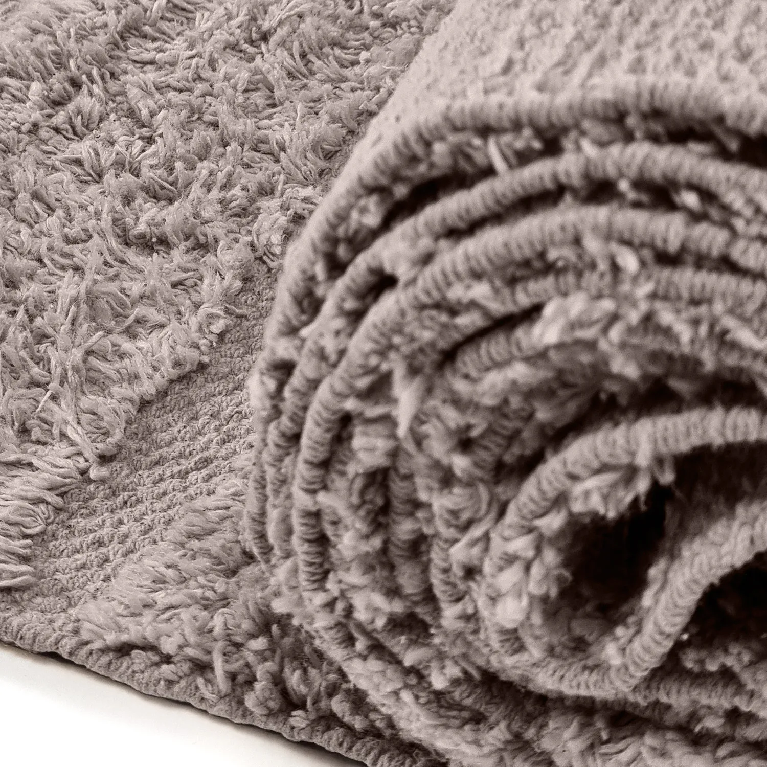 Shaggy rugs - Rani Natural Cotton Shaggy (taupe)