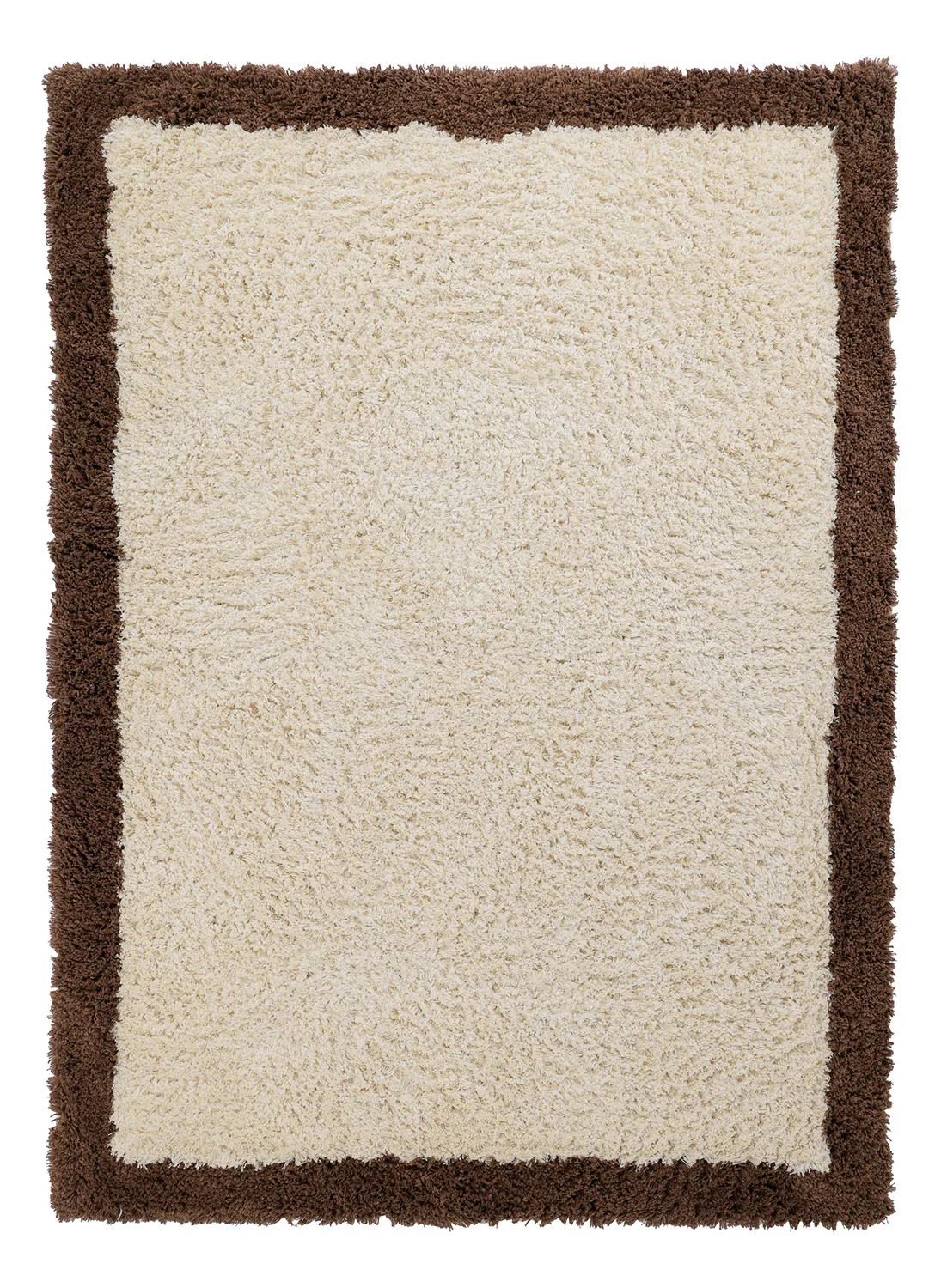 Shaggy rugs - Sagres Natural Cotton Shaggy (off-white/brown)