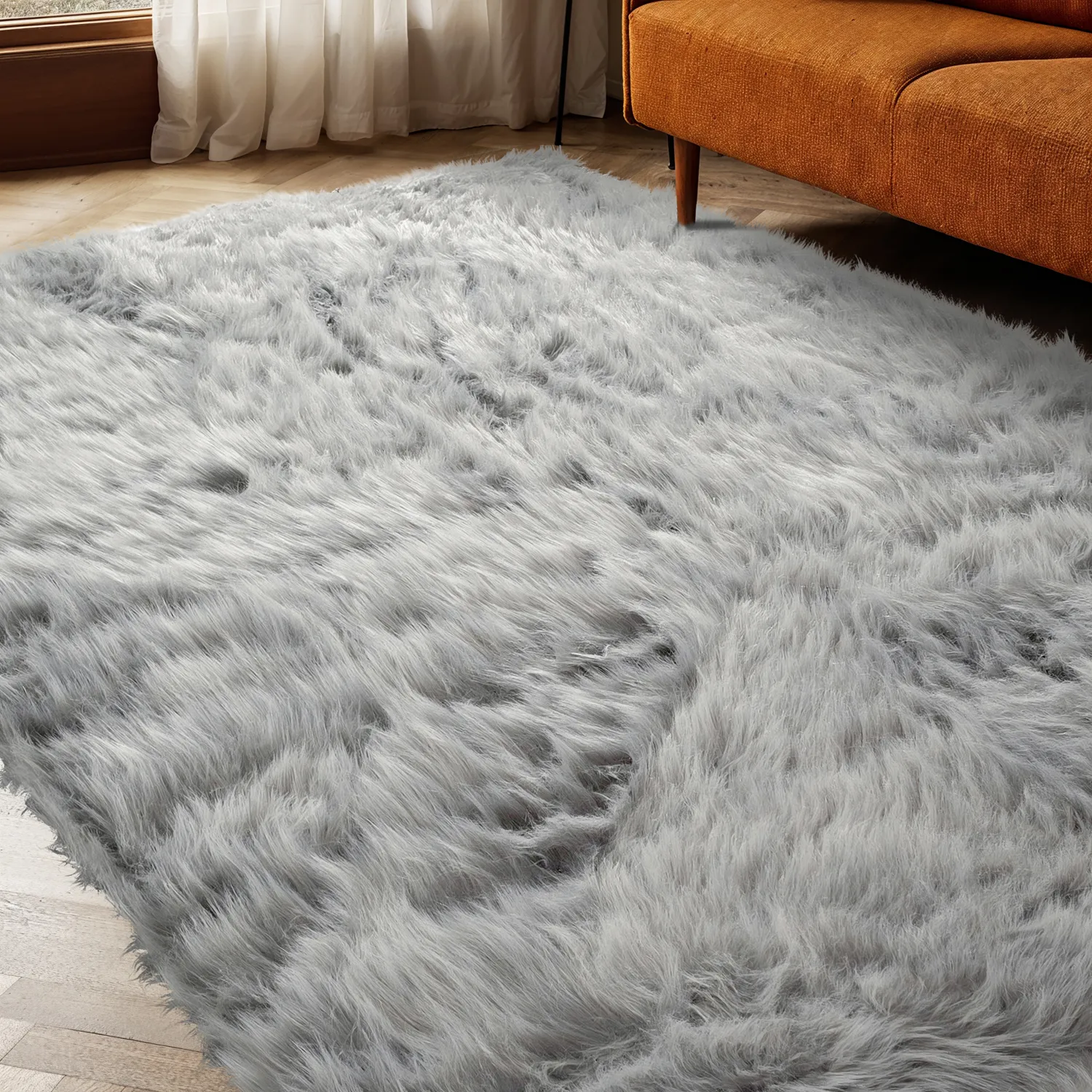 Shaggy rugs - Sohar (light grey)