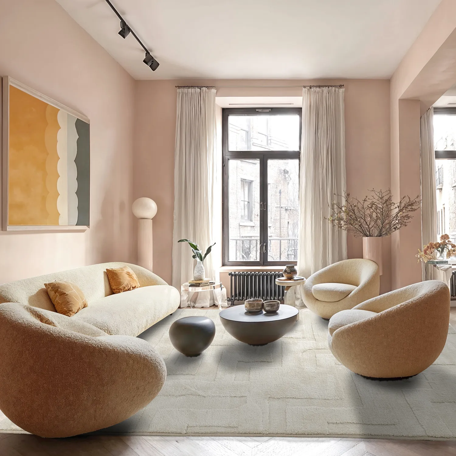 Shaggy rugs - Tripoli (beige)