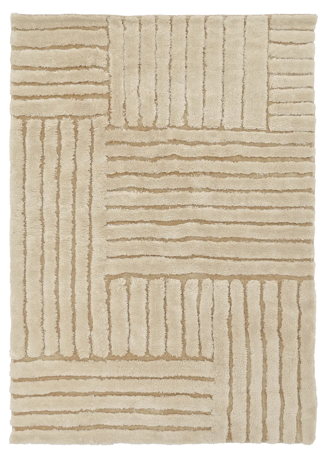 Shaggy rugs - Tyros (beige/cream)