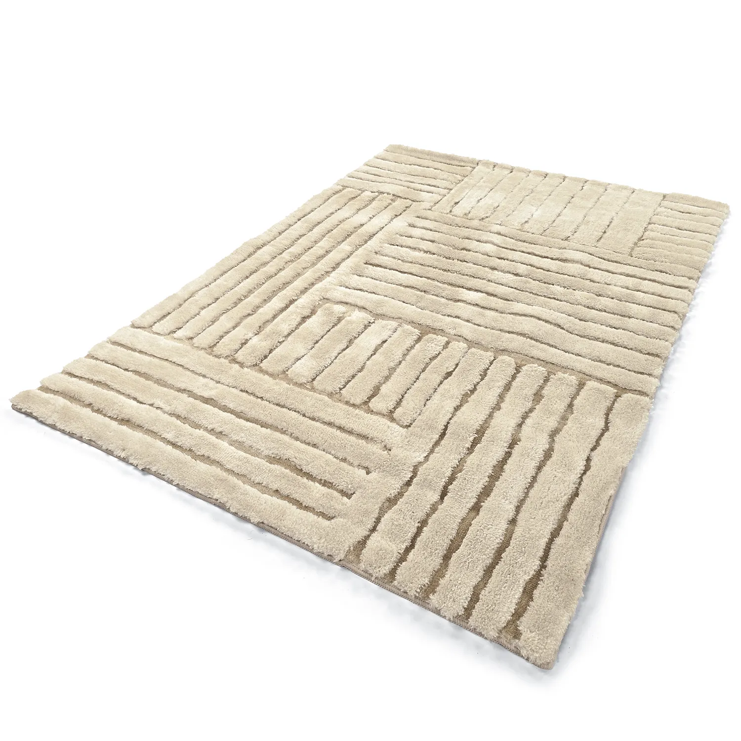 Shaggy rugs - Tyros (beige/cream)