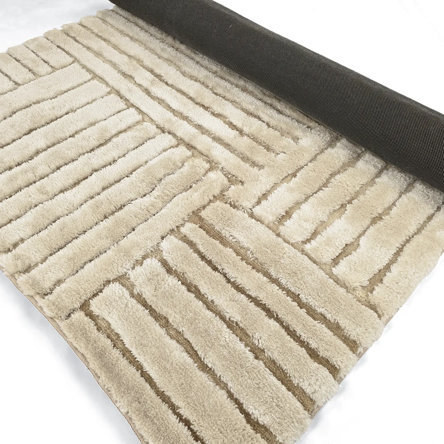 Shaggy rugs - Tyros (beige/cream)