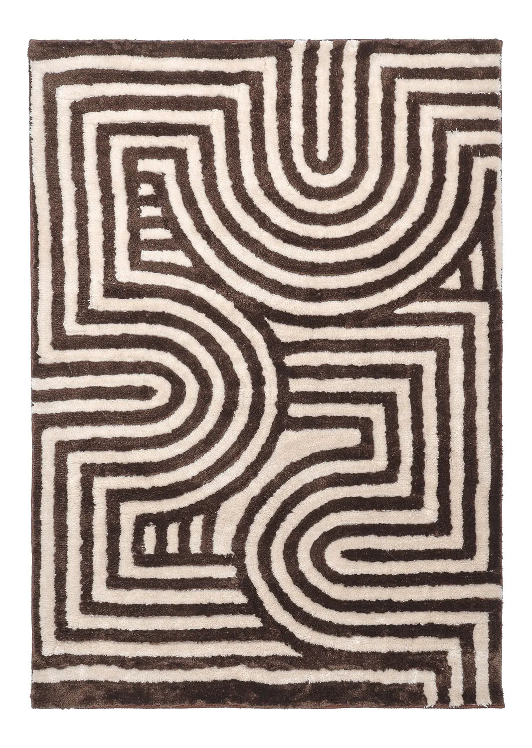 Shaggy rugs - Volos (cream/brown)