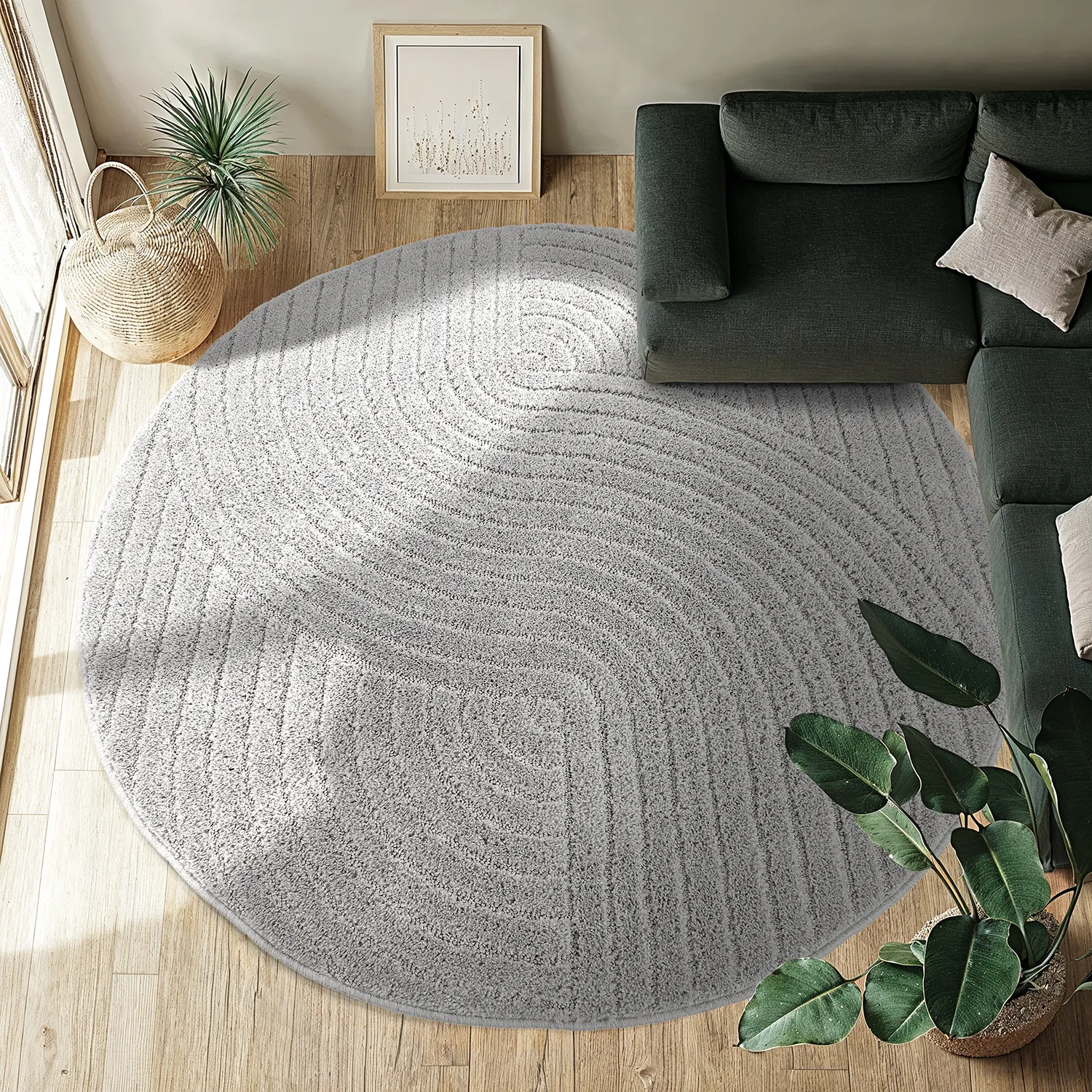 Round rugs - Wendy (light grey)