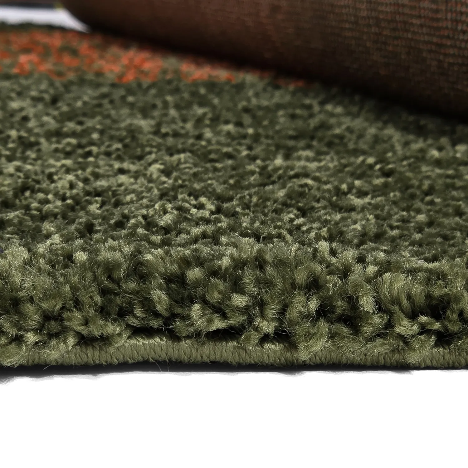 Shaggy rugs - Zagora (green/orange)