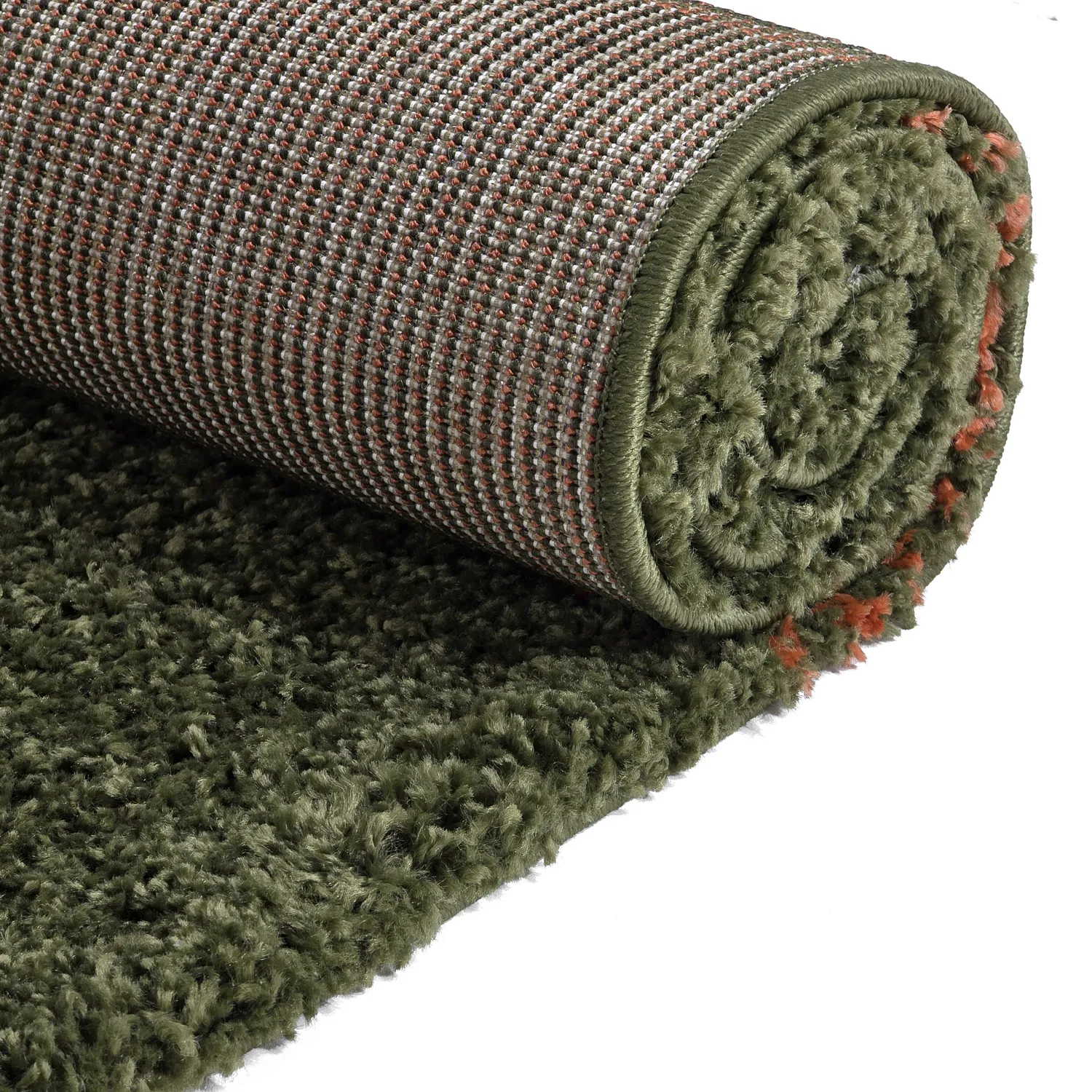 Shaggy rugs - Zagora (green/orange)