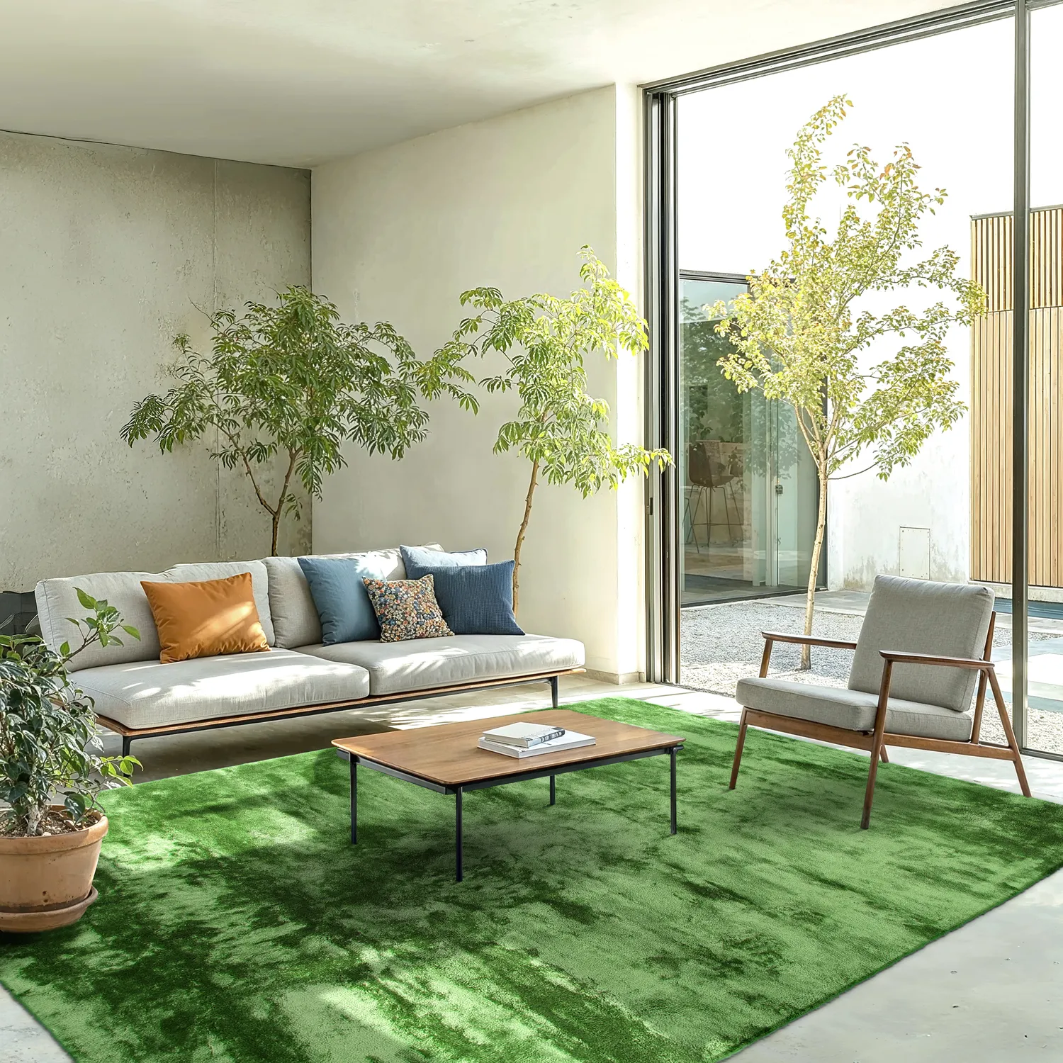 Shaggy rugs - Aranga Super Soft Fur (olive)