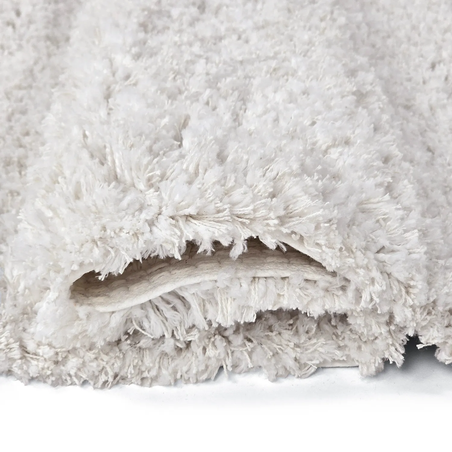 Shaggy rugs - Combarro Solid Cotton Shaggy (cream)