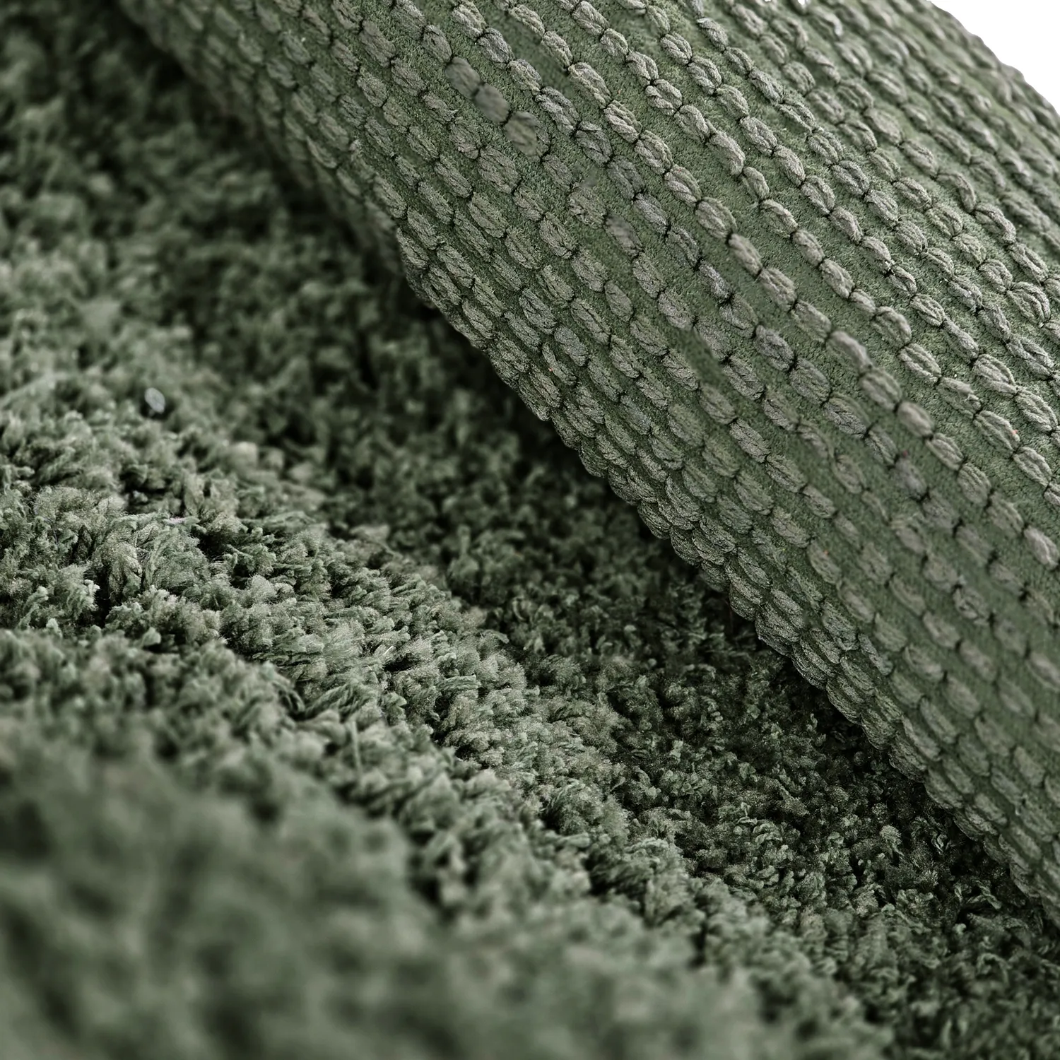 Shaggy rugs - Combarro Solid Cotton Shaggy (green)