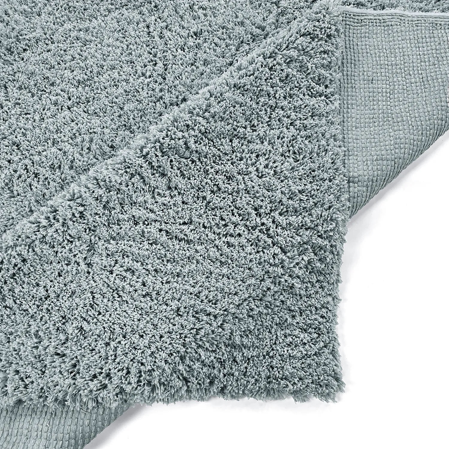 Shaggy rugs - Combarro Solid Cotton Shaggy (light blue)