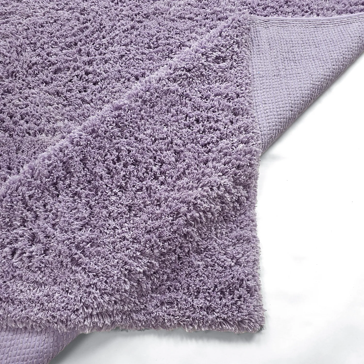 Shaggy rugs - Combarro Solid Cotton Shaggy (light purple)