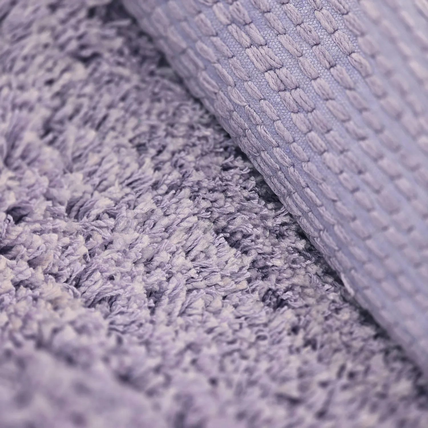 Shaggy rugs - Combarro Solid Cotton Shaggy (light purple)