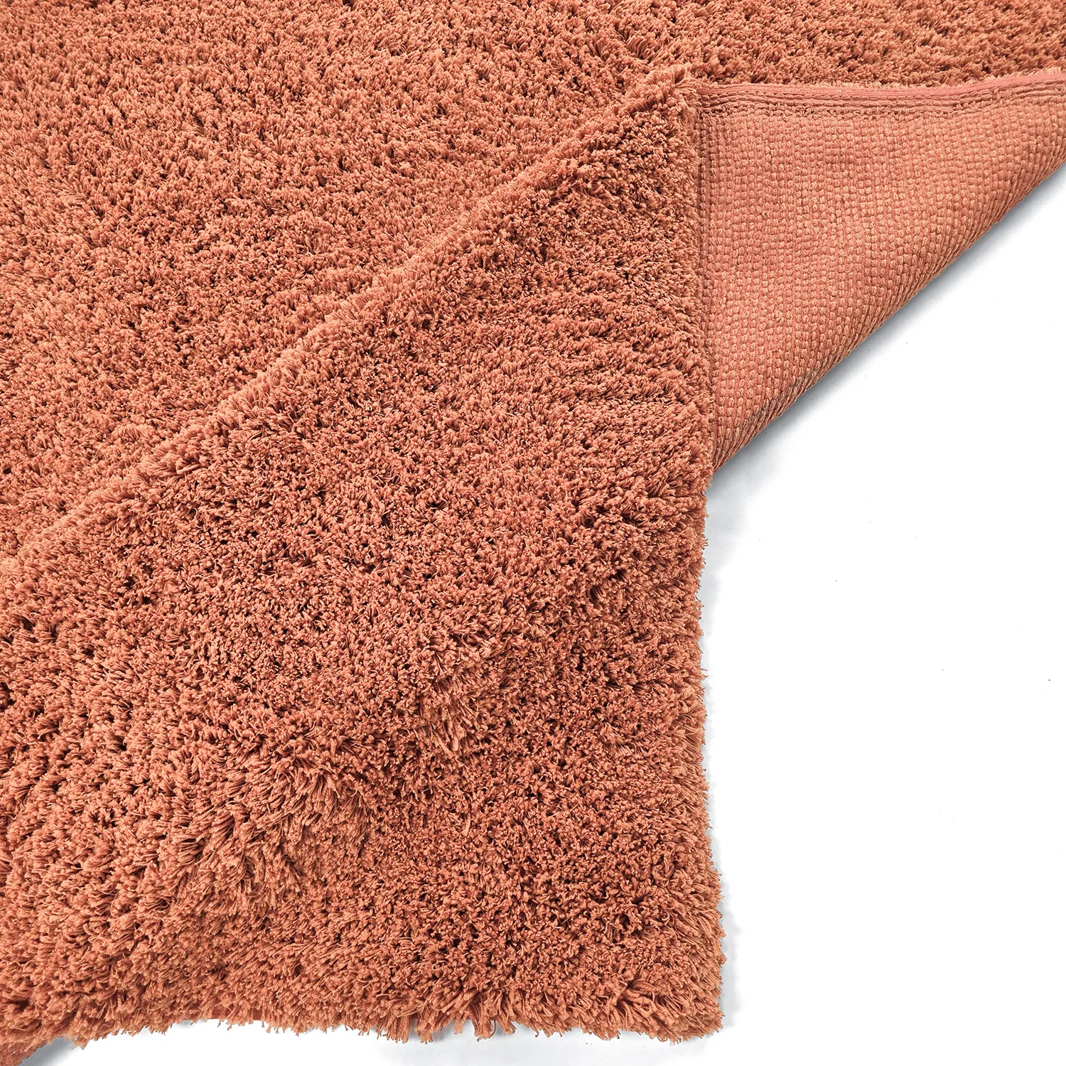 Shaggy rugs - Combarro Solid Cotton Shaggy (light orange)