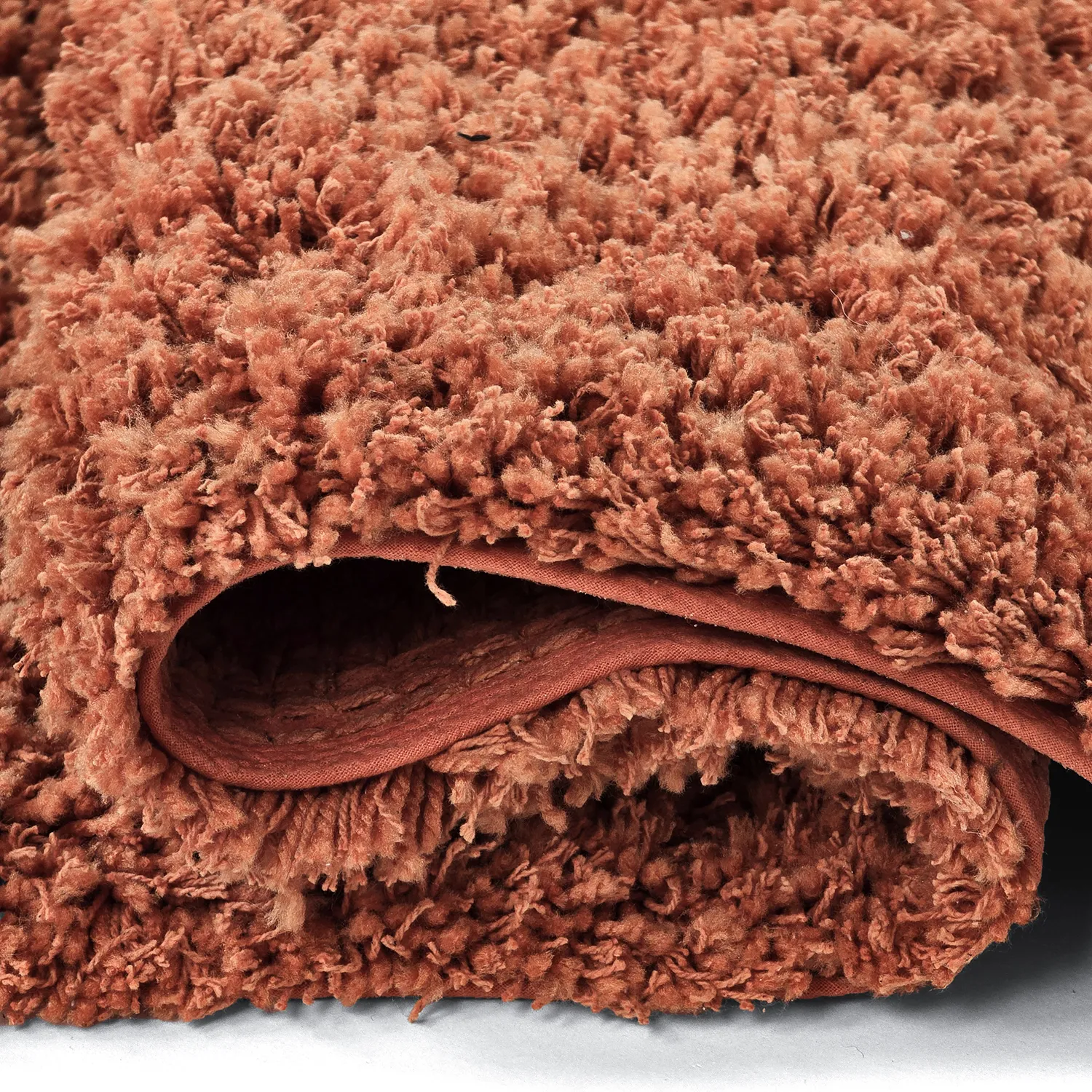 Shaggy rugs - Combarro Solid Cotton Shaggy (light orange)