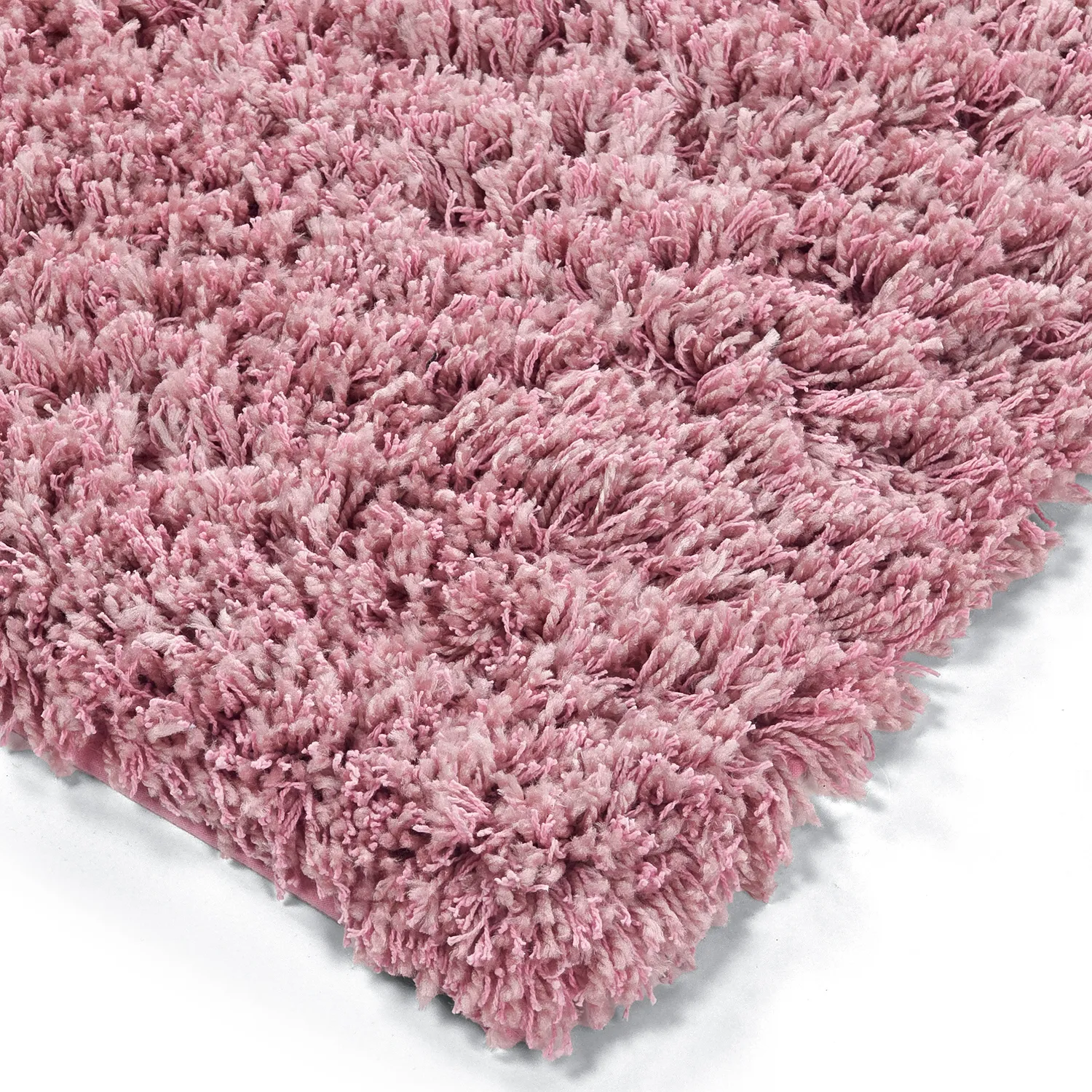 Shaggy rugs - Combarro Solid Cotton Shaggy (light pink)