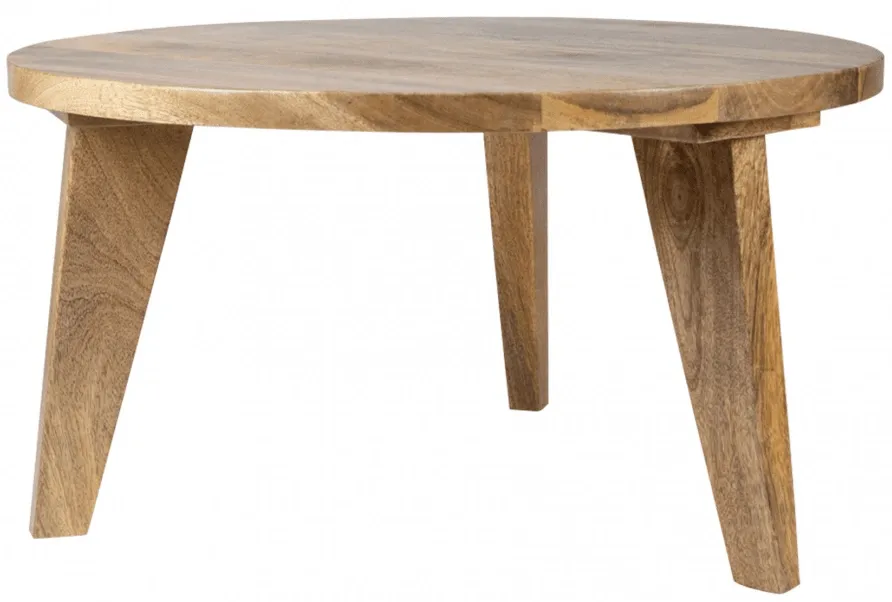 Coffee table - Vintage - 65 cm round (nature)