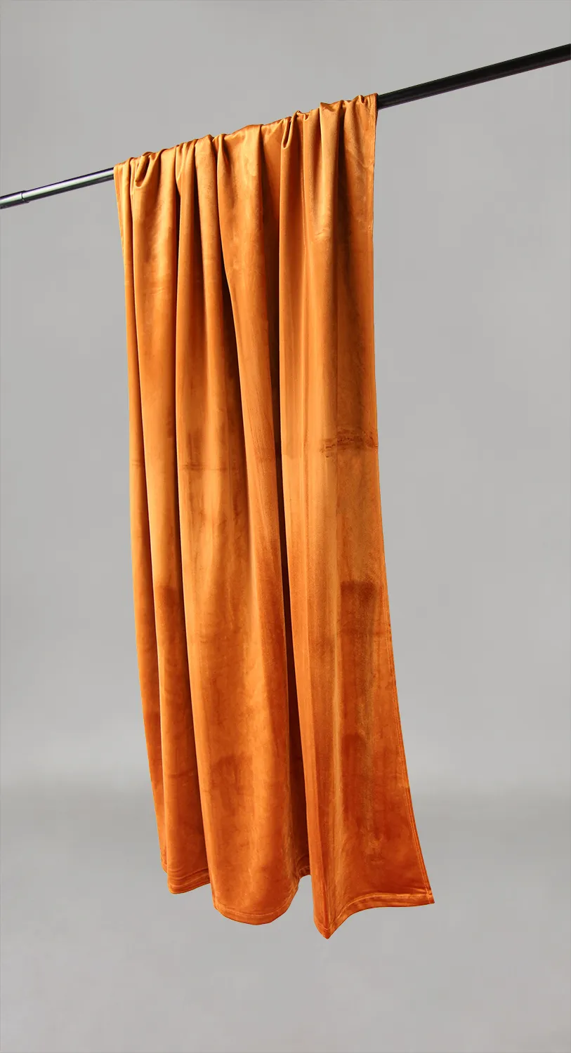 Curtains - Velvet curtains Marlyn (orange)