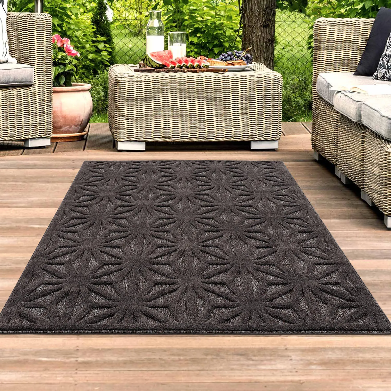 Shaggy Indoor-Outdoor - Preston (anthracite)